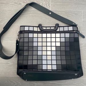 Anya Hindmarch giant pixel shoulder / laptop bag